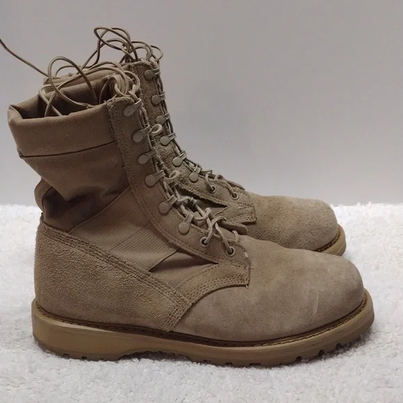 Men's Rocky Tan Military Hot Weather Army Combat Boots Size 11.5W - Picture 5 of 15